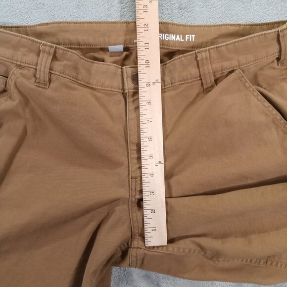 Carhartt Carpenter Pant Women 36x31, Tag 14 R Original Fit Stretch Canvas Tan - Picture 9 of 13